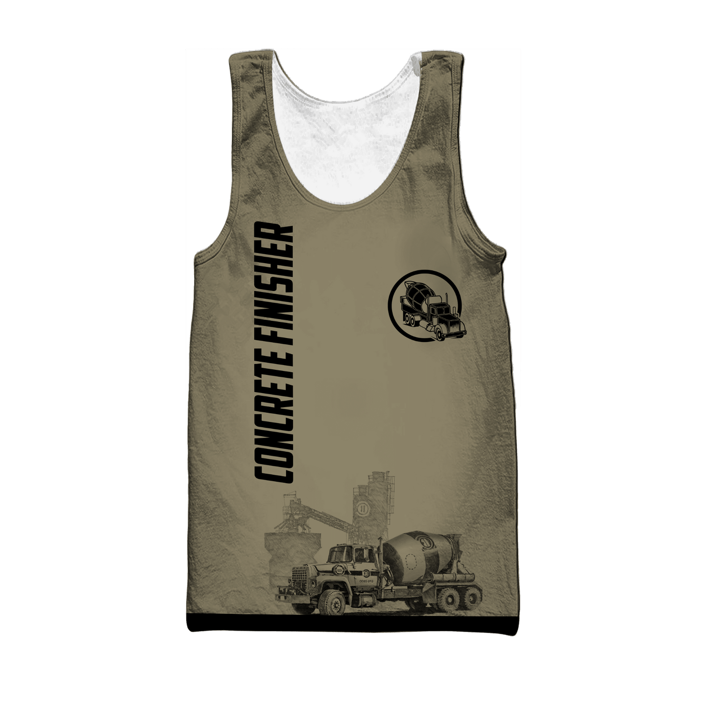 Legend Concrete Finisher 3D printed shirts