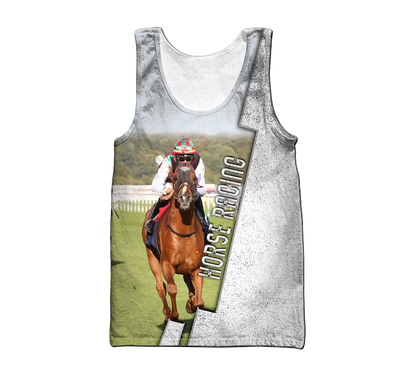Racing Horse 3D All Over Printed Unisex Shirts