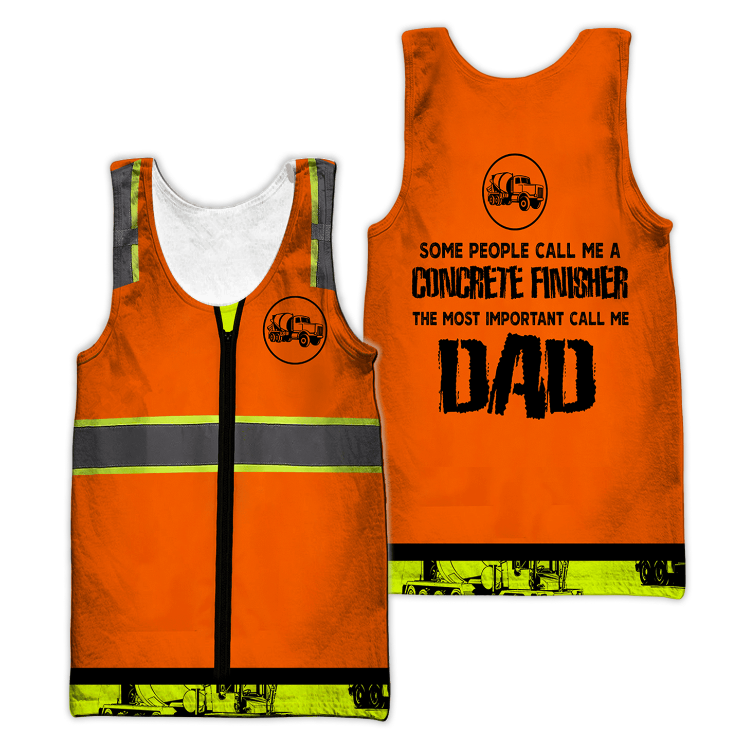 Concrete Finisher Dad Safety 3D printed shirts