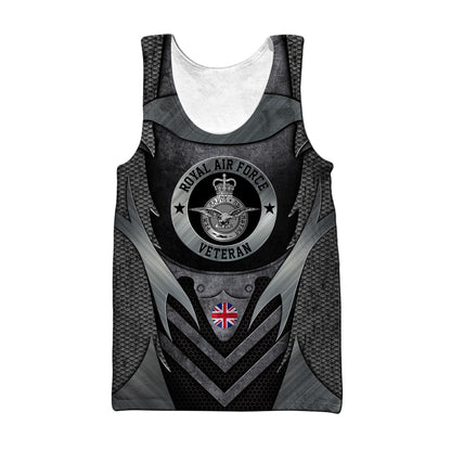 Custom Name XT British RAF 3D Printed Shirts Pi13042106