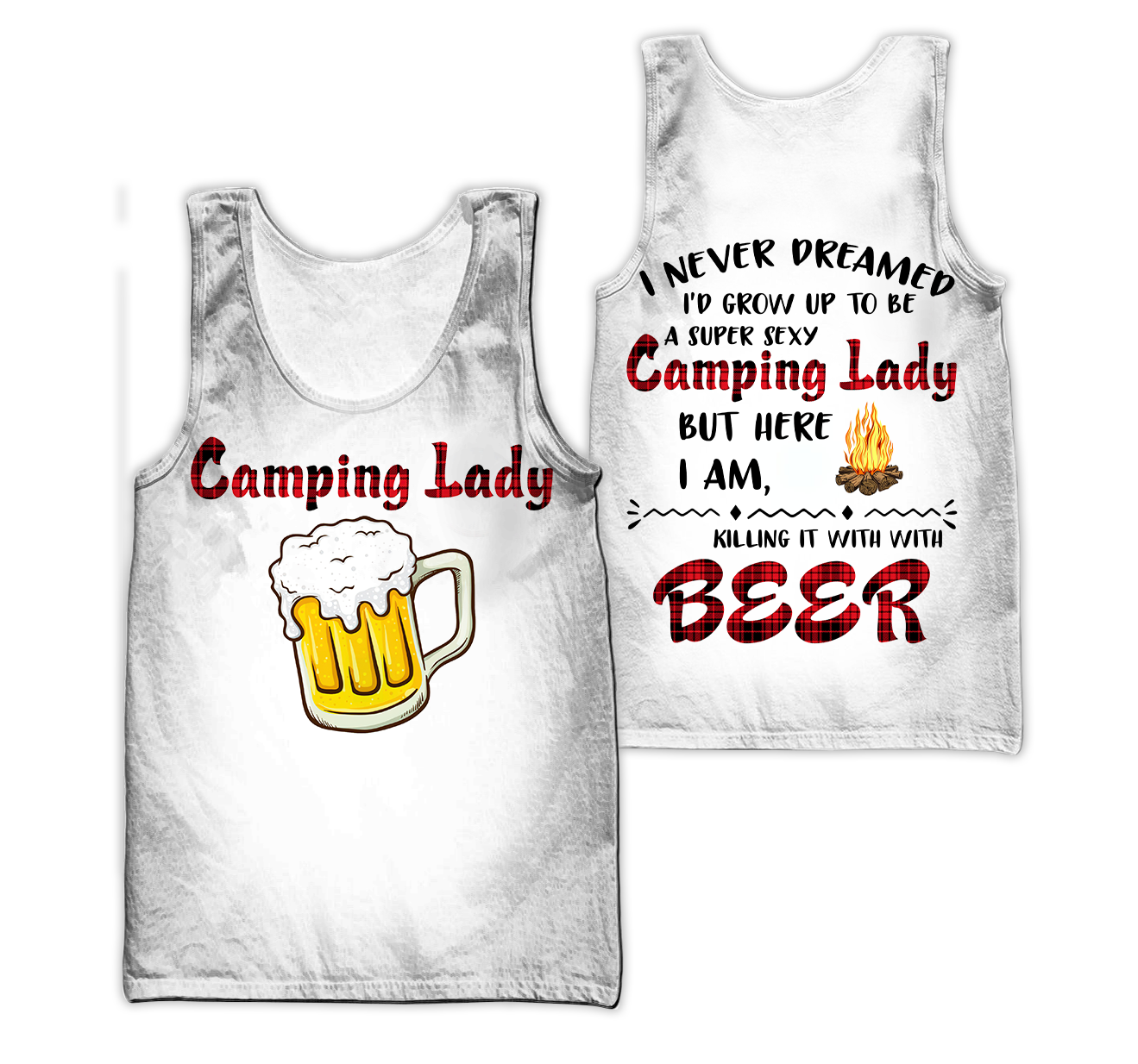 3D All Over Printed Camping  Lady Unisex Shirts SN01022103 Custom Name XT