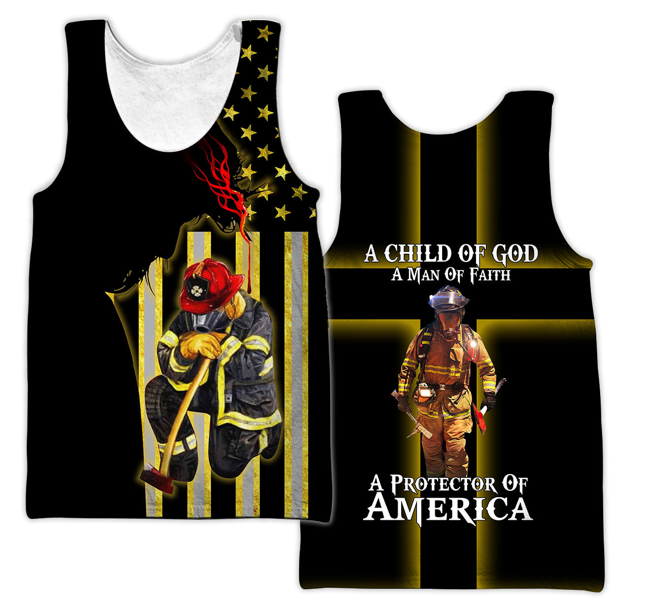 Firefighter 911 Patriot Day 3D All Over Printed Unisex Shirts