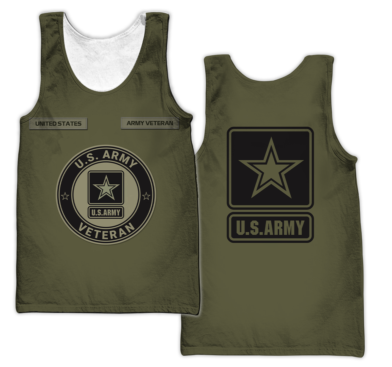 Personalized Name US Army 3D All Over Printed Shirts PD19042103
