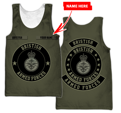 Personalized Name XT 3D Printed Bristish Veteran Shirts PD02042102