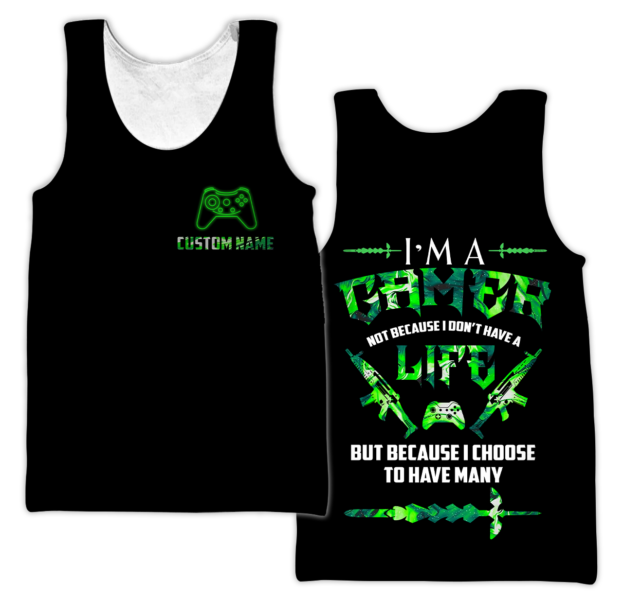 3D All Over Printed Game Lover  Unisex Shirts Custom Name XT