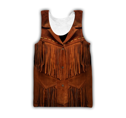 Native Cowboy Jacket No23 Cosplay 3D Over Printed Unisex Deluxe Hoodie ML