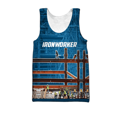 Premium 3D Printed Unisex Navy Ironworker Shirt MEI