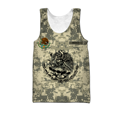 Personalized Mexican Army 3D All Over Printed Hoodies