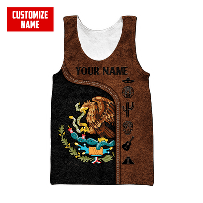 Personalized Name Mexico 3D All Over Printed Hoodie