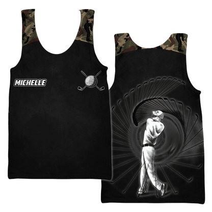 Custom Name XT Golf 3D Printed Shirts