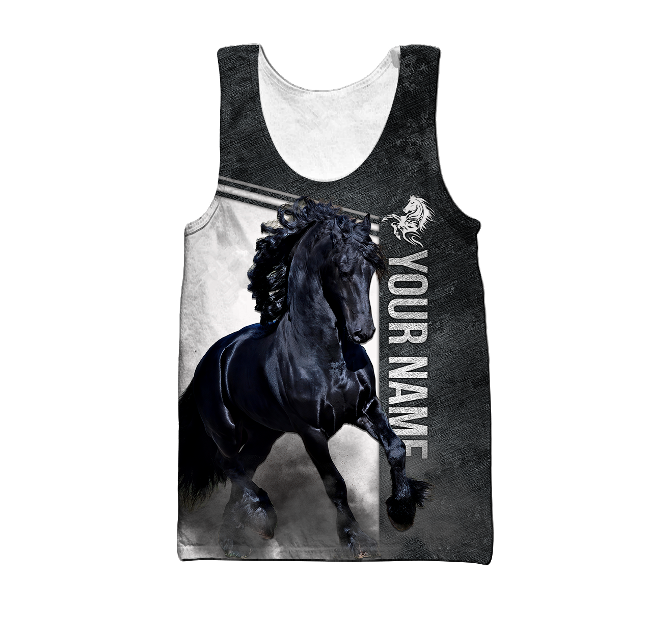 Personalized Friesian Horse 3D All Over Printed Unisex Shirts