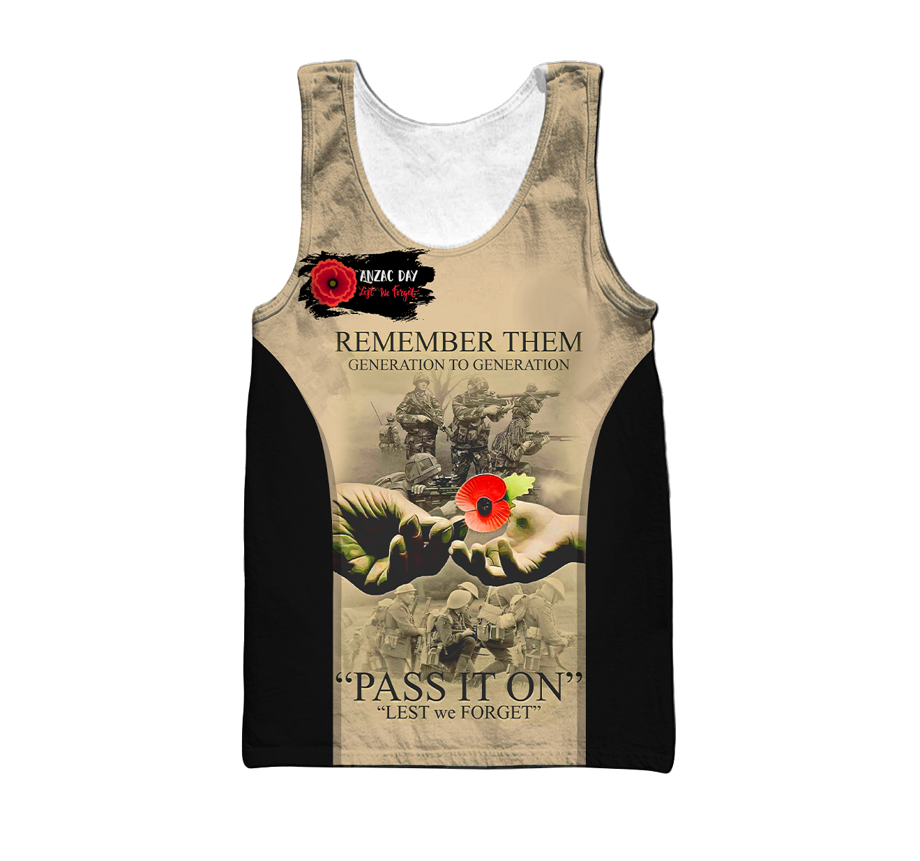 Anzac Day 3D Printed Unisex Shirts TN PD25032101