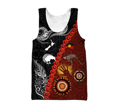 New Zealand Maori And Australia Aboriginal We Are Family 3D Printed Unisex Shirts TN