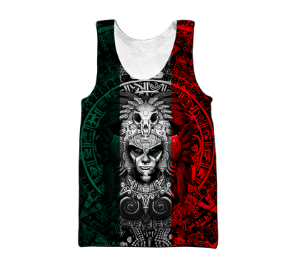 Aztec Warrior Mexico 3D All Over Printed Hoodie