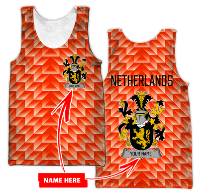 Personalized Netherland 3D All Over Printed Unisex Shirts