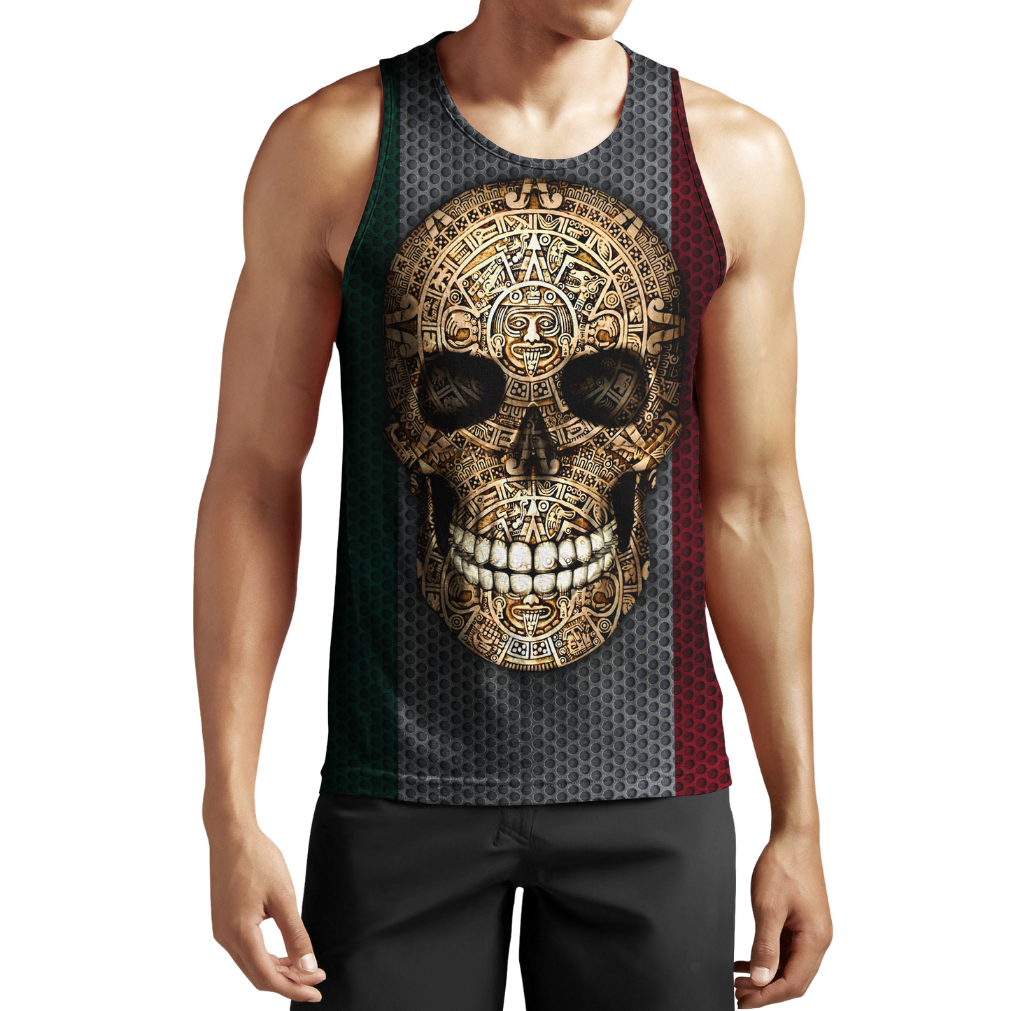Aztec Mexican Skull 3D All Over Printed Shirts JJ26052101 NT