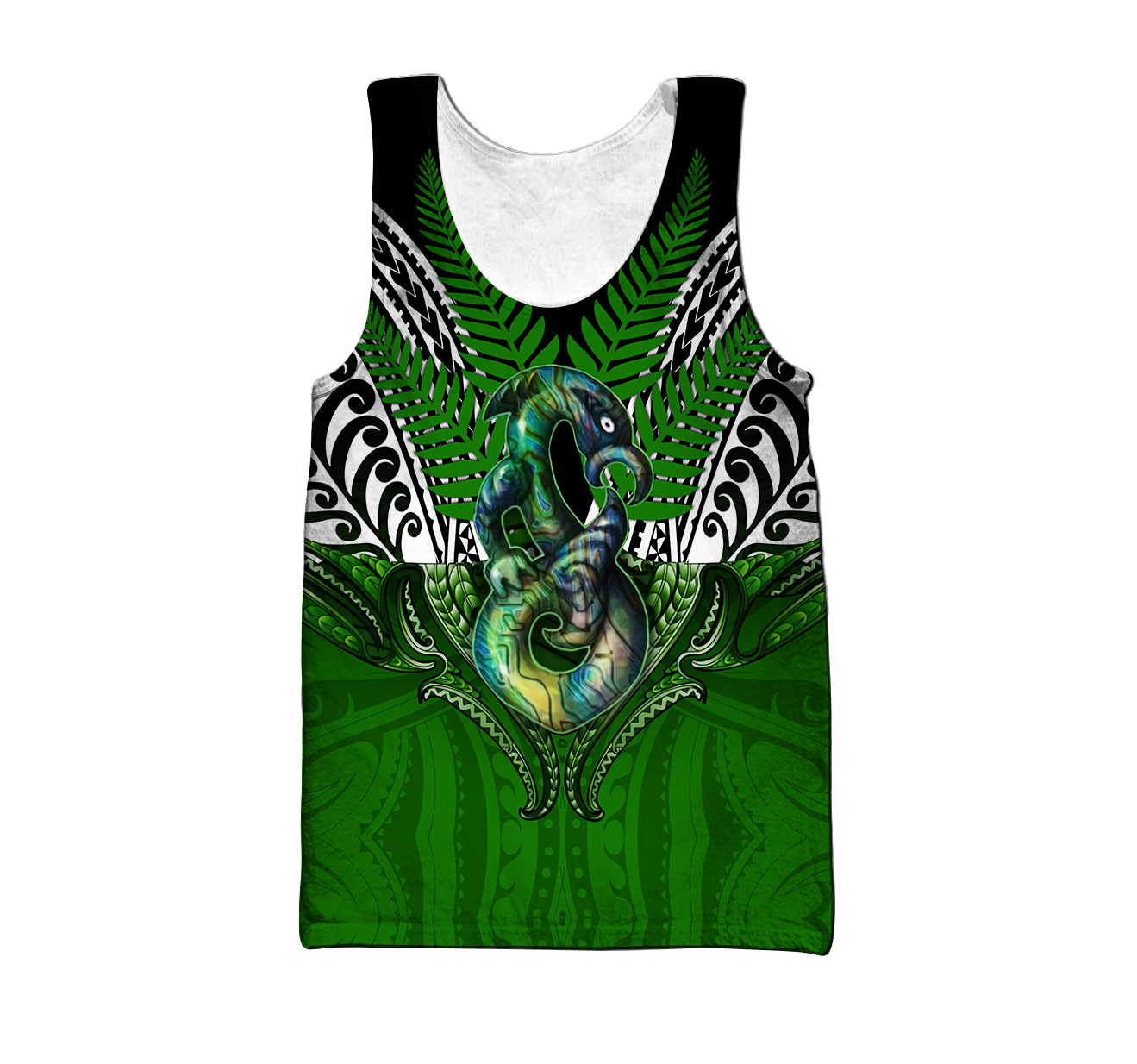 Premium Manaia Silver Fern 3D All Over Printed Unisex Shirts