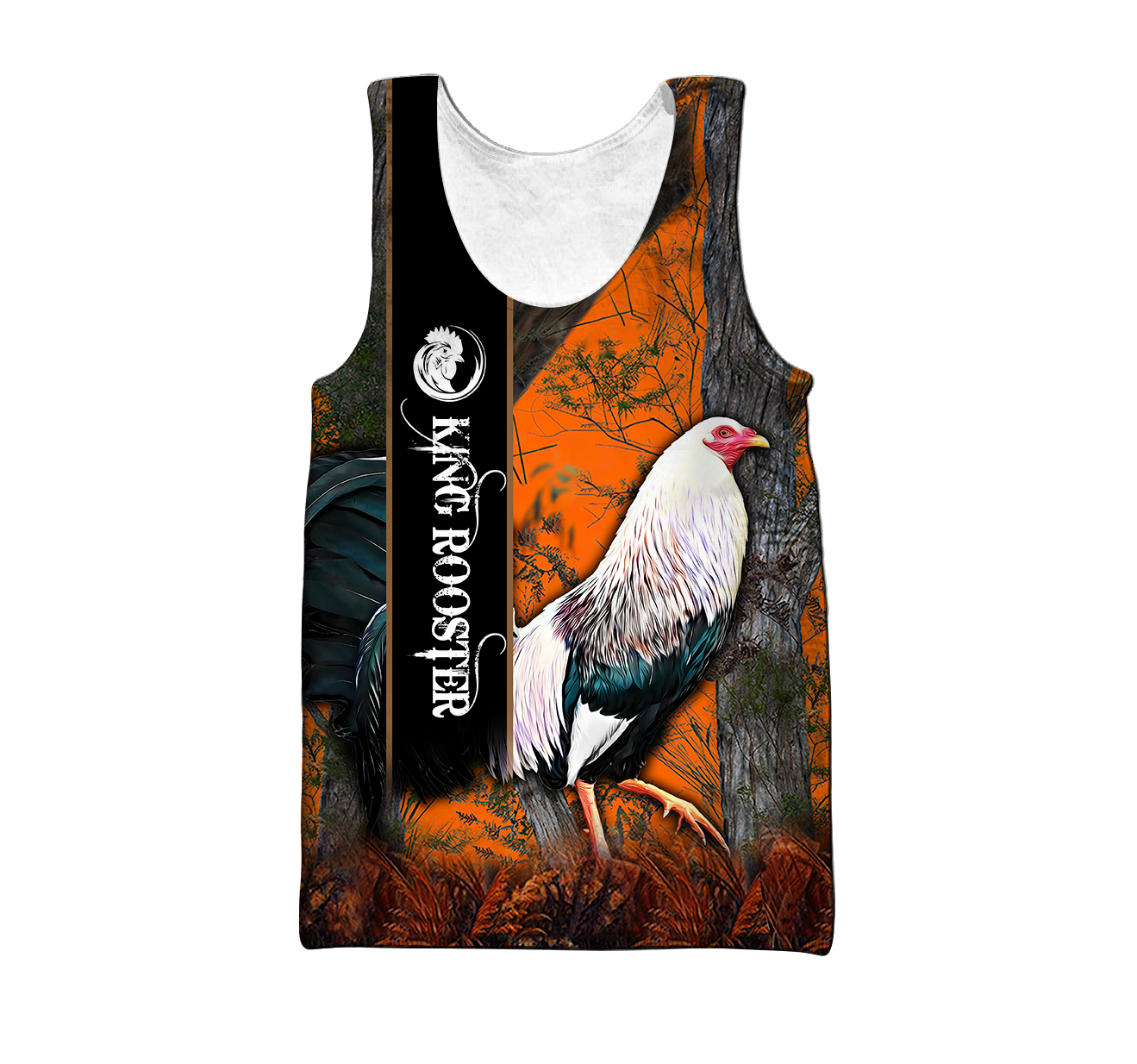 King Rooster Camo 3D All Over Printed Unisex Deluxe Hoodie ML