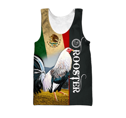 Rooster Mexico 3D All Over Printed Hoodie DD22052101VH