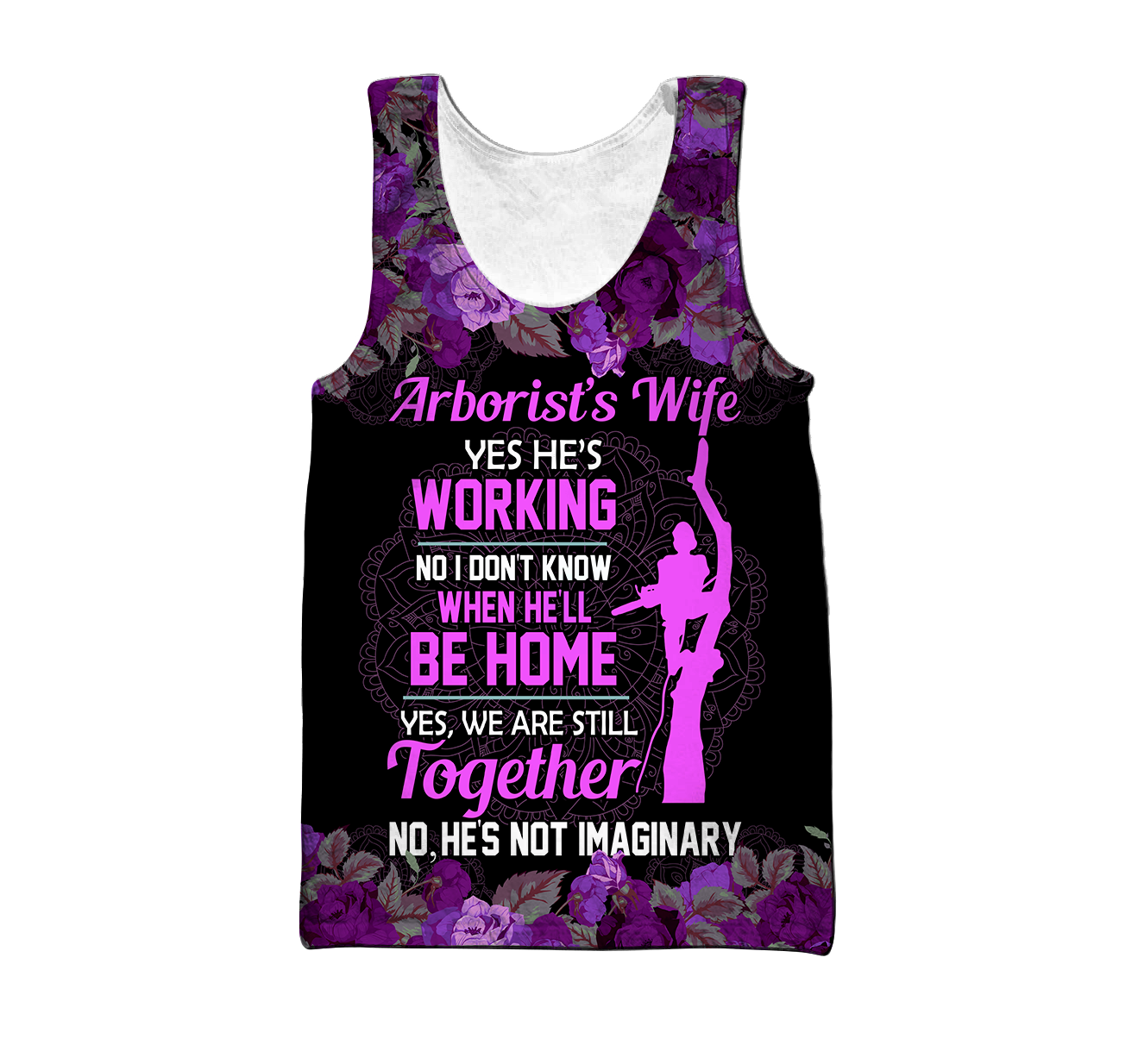 Arborist's wife 3d purple hoodie set