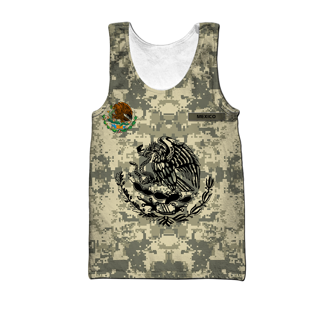 Personalized Mexican Army 3D All Over Printed Shirts
