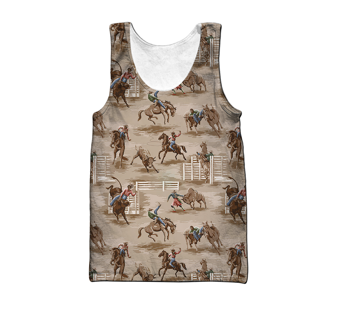 Rodeo 3D All Over Printed Unisex Shirts Rodeo Pattern