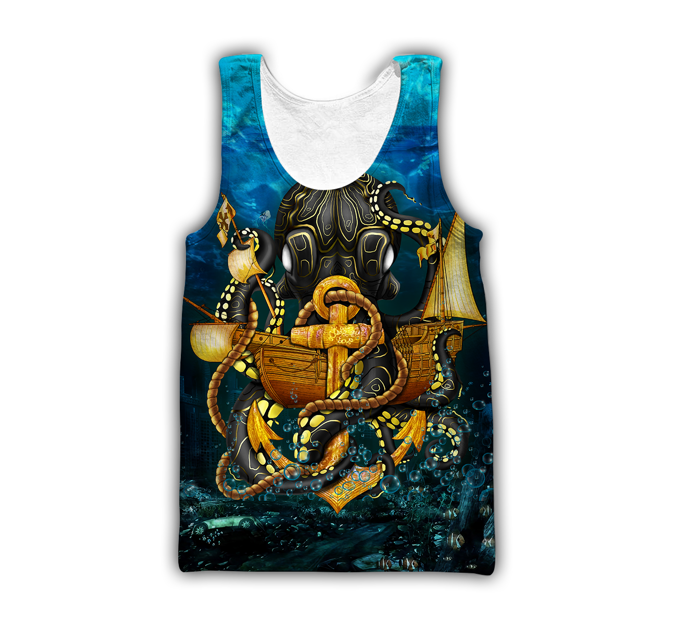 Premium Unisex Hoodie Kraken Octopus King of The Seven Seas V ML