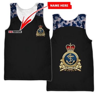 Personalized Name XT Canadian Navy 3D All Over Printed Shirts PD29032101