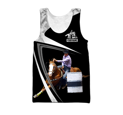 Personalized Name Rodeo 3D All Over Printed Unisex Shirts Barrel Racing