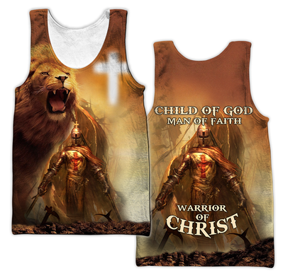 Lion Jesus Knight Templar 3D All Over Printed Shirts