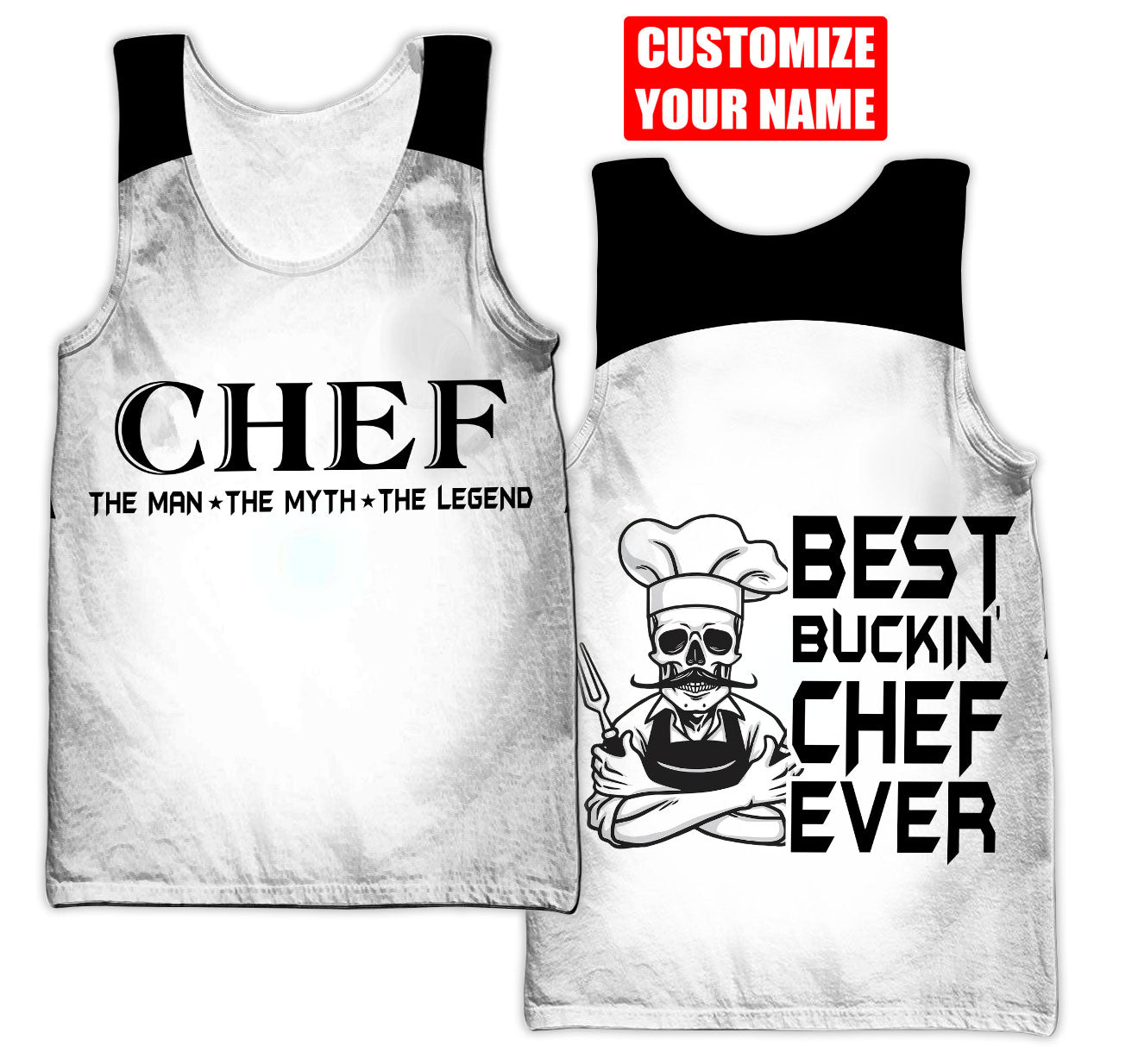 Custom Name Master Chef 3D All Over Printed Unisex Shirts