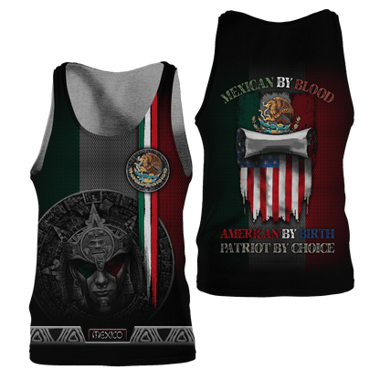 Mexcian By Blood 3D All Over Printed Unisex Shirts