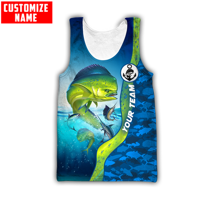 Custom name Mahi mahi fishing Team Billfish 3D Design Printed Shirts
