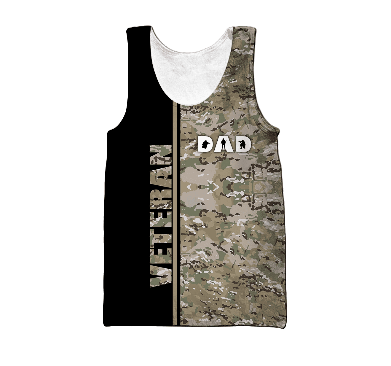 US Veteran Dad Camo 3d printed shirts Proud Military HHT21052104