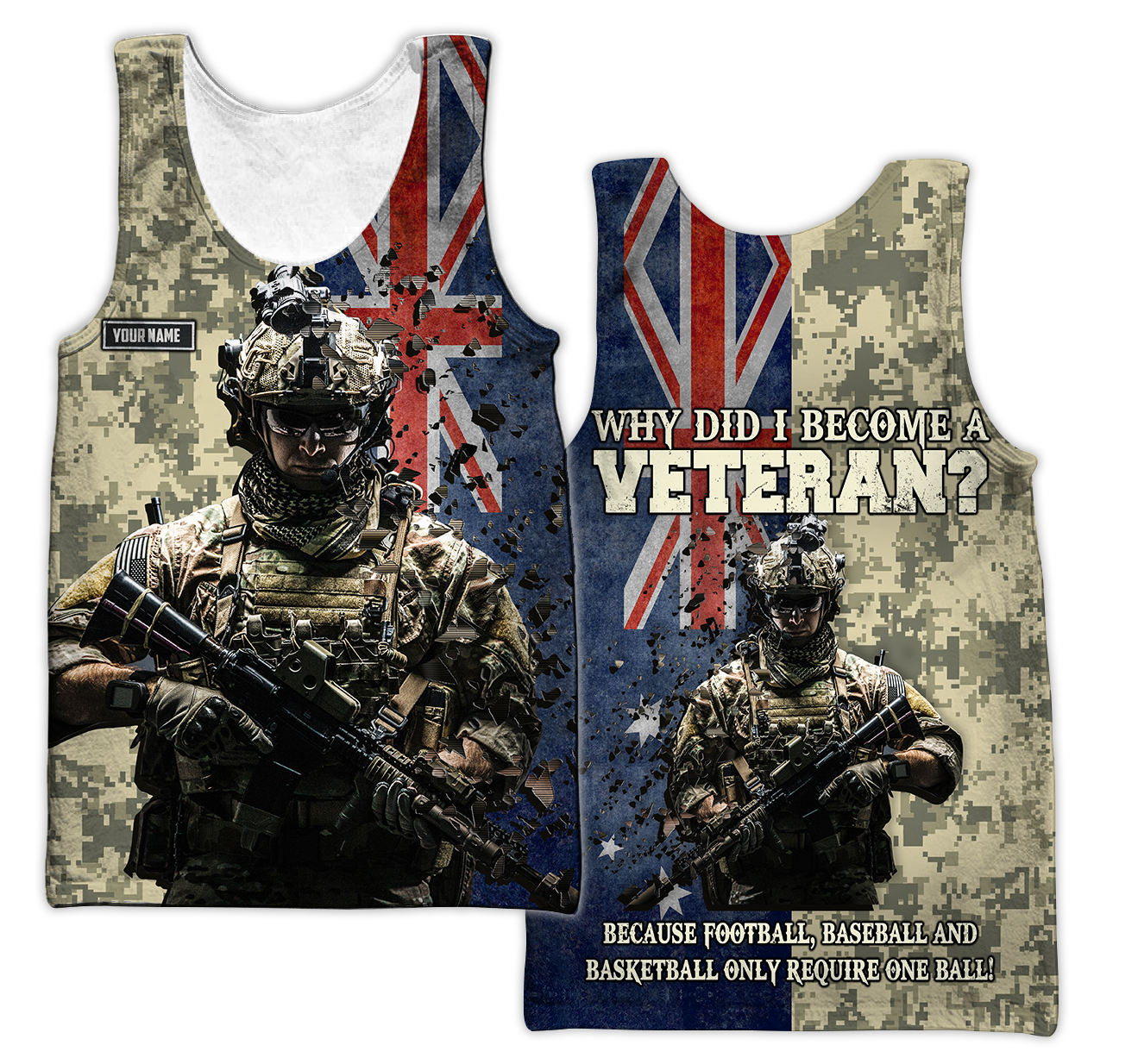 Personalized Name - The Australian Army 3D All Over Printed Shirts DQB16032104