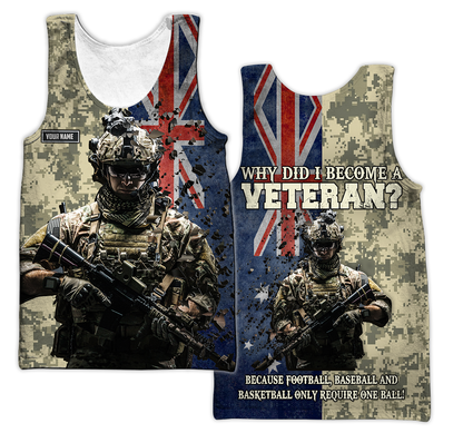 Personalized Name - The Australian Army 3D All Over Printed Shirts DQB16032104