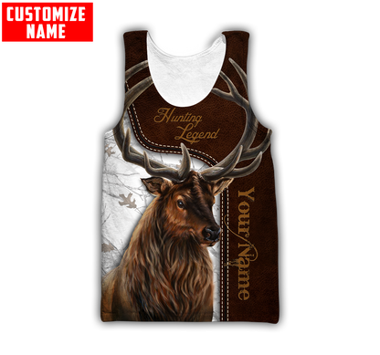 Customized Name Hunting Legend 3D All Over Printed Unisex Shirt