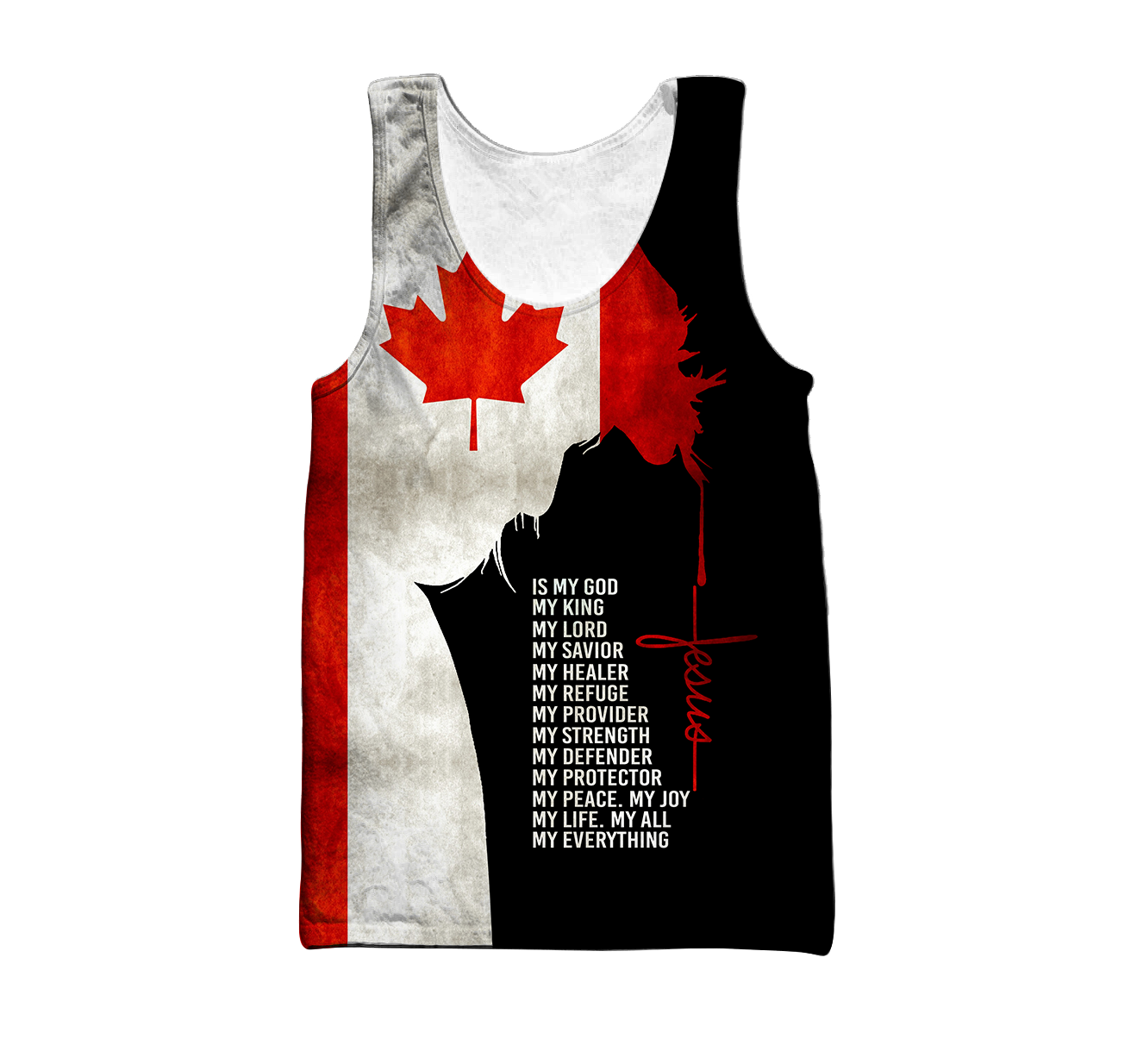 Jesus - Canada Flag 3D All Over Printed Shirts DA02032101