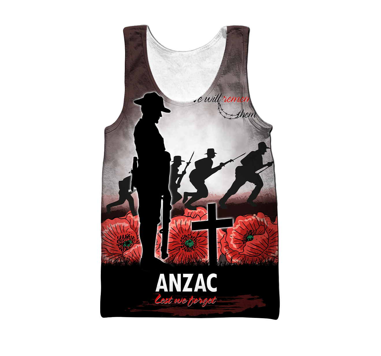 Premium Unisex Hoodie Remember Them Anzac Day ML
