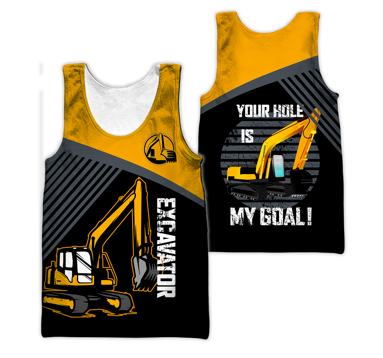 Custom Name XT Excavator 3D Printed shirts