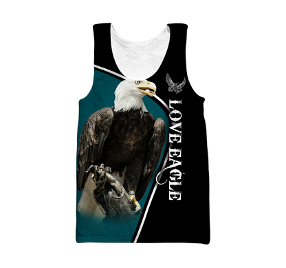 Personalized Name Eagle 3D All Over Printed Shirts For Men and Women
