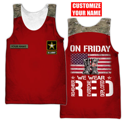 Customized name US Army 3D All Over Printed Unisex Shirts