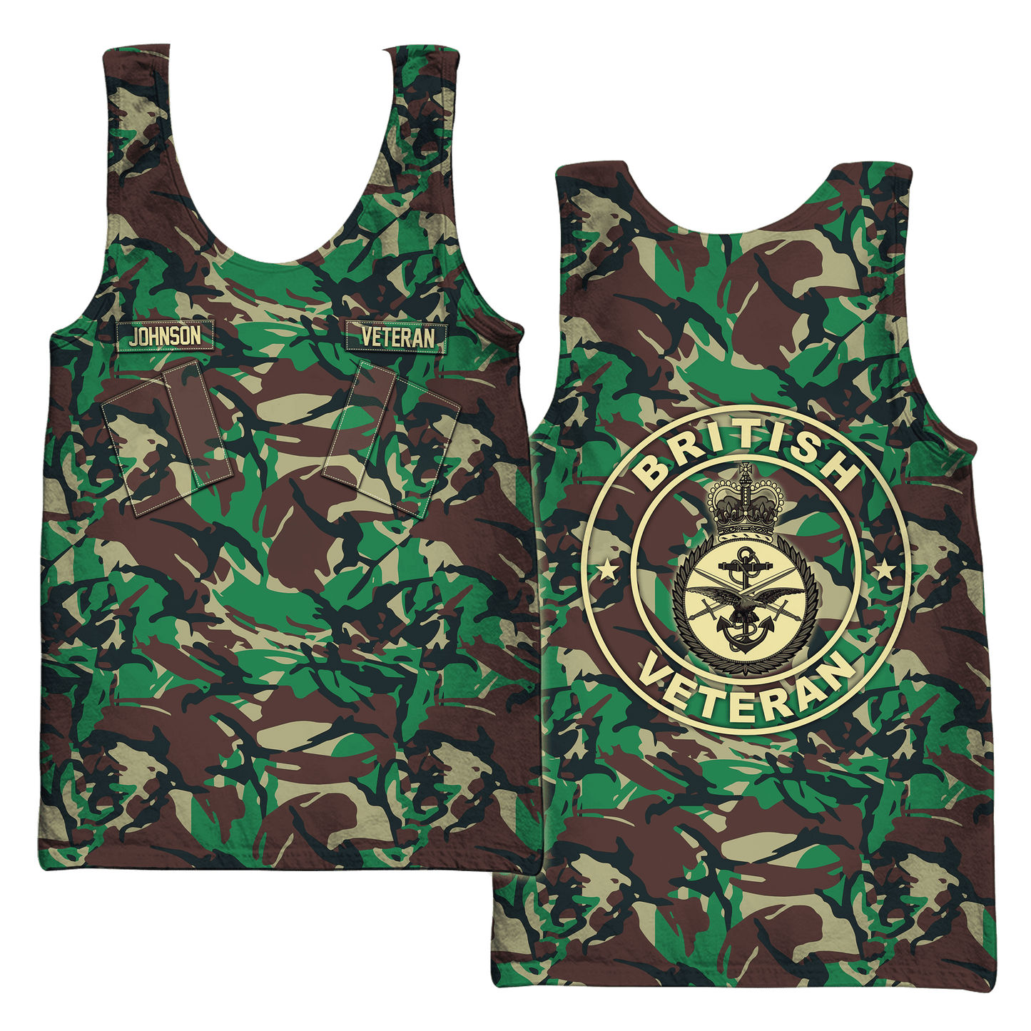 Custom Name XT British Armed Forces 3D Printed Shirts