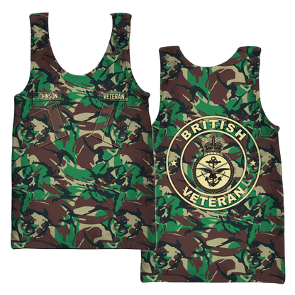 Custom Name XT British Armed Forces 3D Printed Shirts