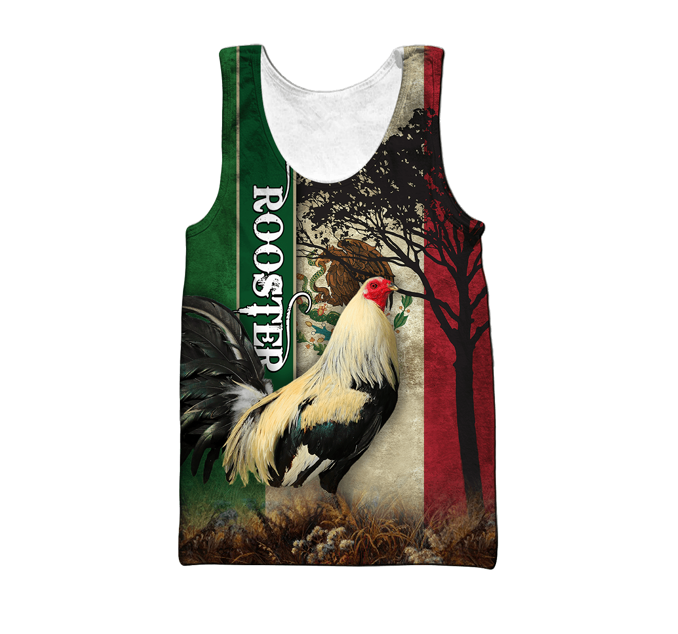 Personalized Name Rooster Mexico 3D All Over Printed Hoodie