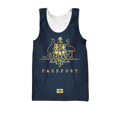 Australian passport custom name special unisex 3d print shirts