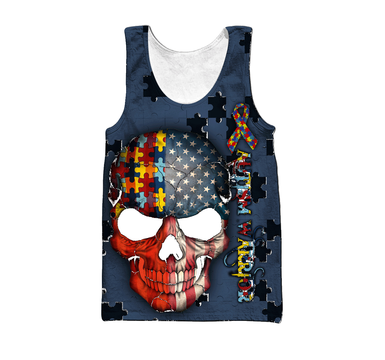 3D All Over Printed Autism Awareness Unisex Shirts Custom Name XT