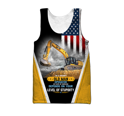 3D All Over Printed Excavator  Unisex Shirts Custom Name XT DD20022102
