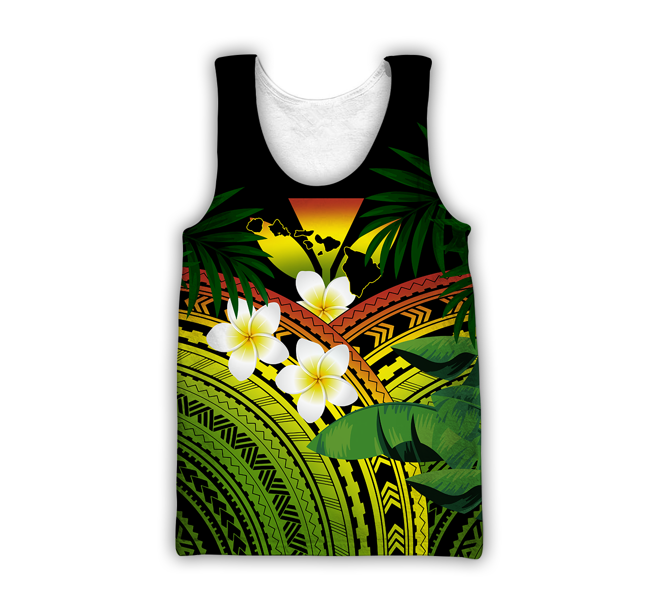 Polynesian Habiscus Kanaka Hawaii 3D Unisex Hoodie