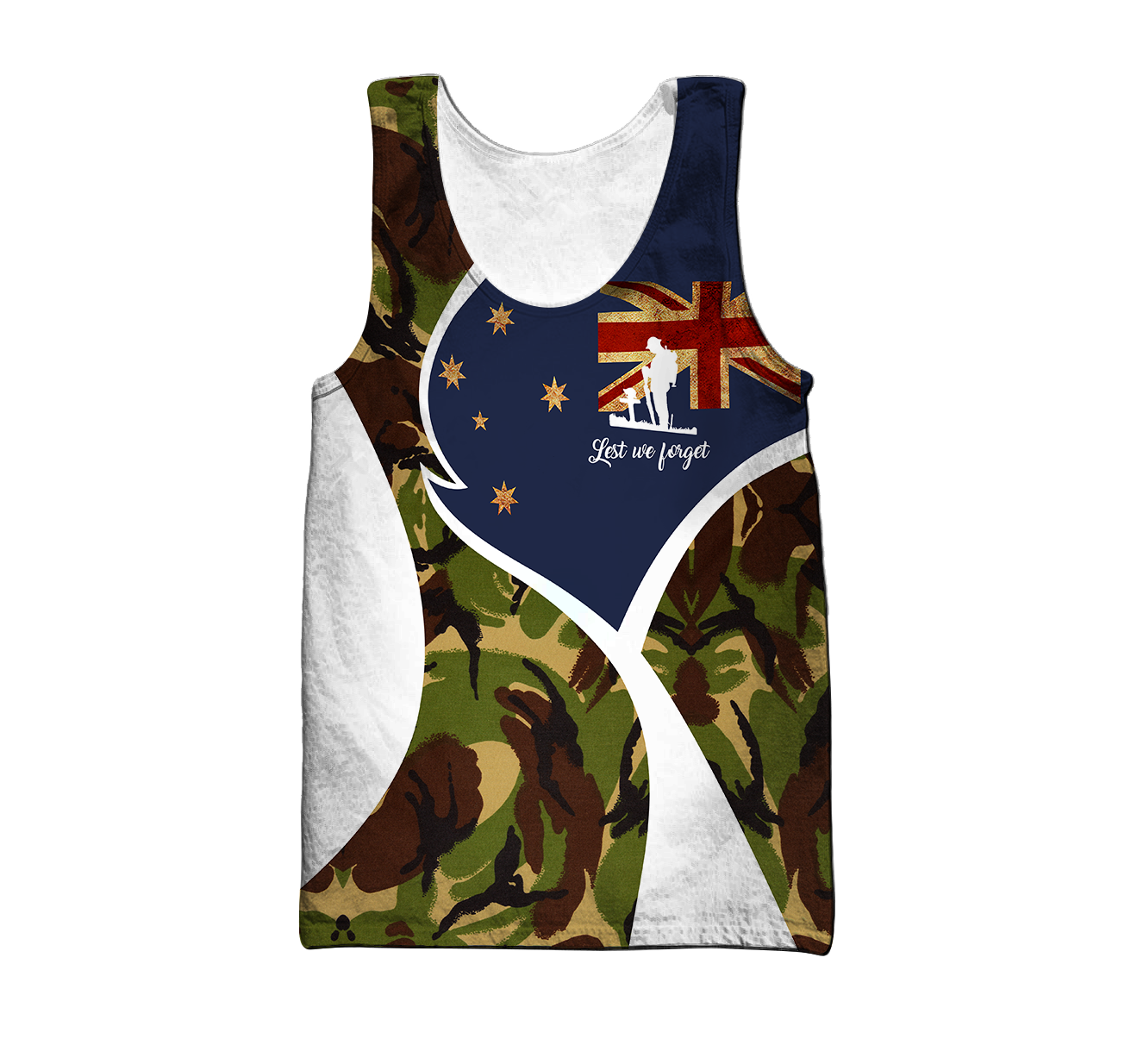 Premium Lest We Forget New Zealand Veteran 3D All Over Printed